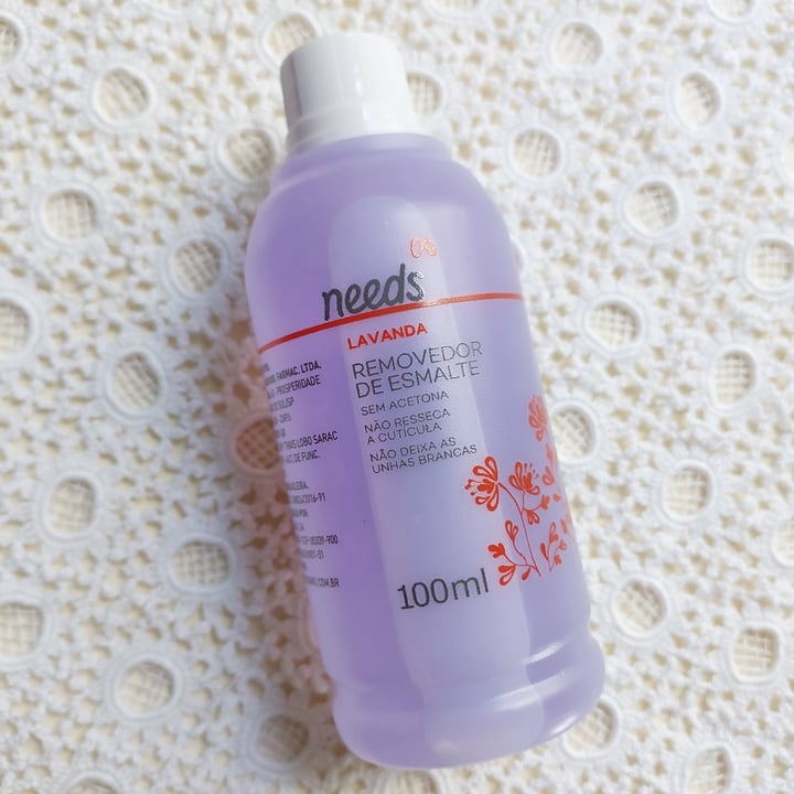 photo of Needs removedor de esmaltes - lavanda shared by @jasmim on  19 Aug 2023 - review