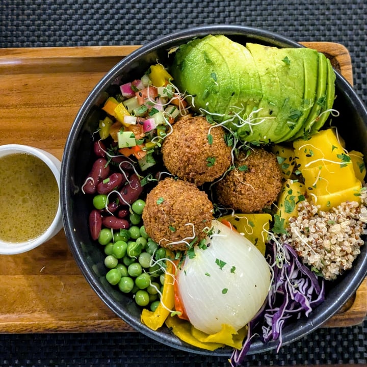 photo of Downtown Bar & Garden Restaurant Falafel Avocado Bowl (GF) shared by @windgal on  17 Nov 2024 - review