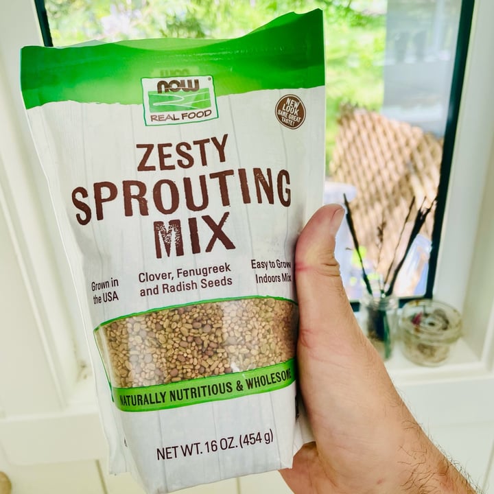 photo of Now Real Food Zesty sprouting seeds shared by @hairyveganmonk on  21 May 2024 - review