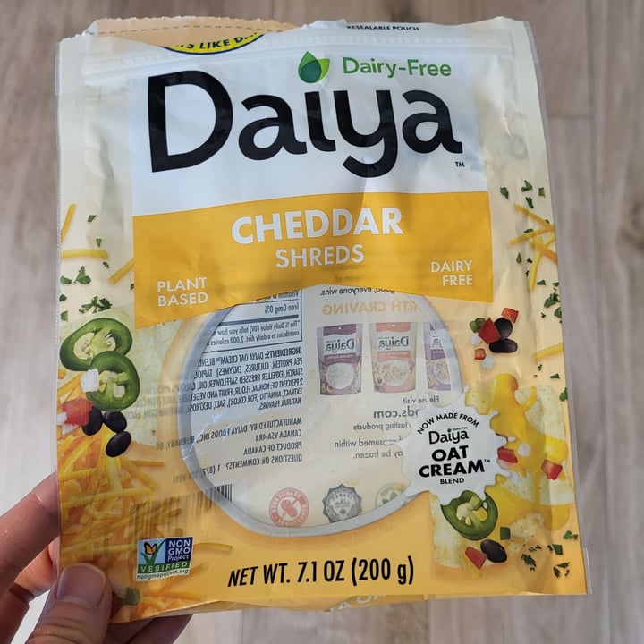 photo of Daiya cheddar shreds new oat cream recipe shared by @socalvegan on  20 Sep 2025 - review