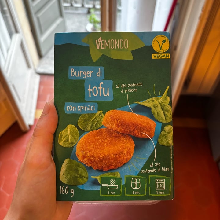 photo of Vemondo Burger Di Tofu Con Spinaci shared by @michbrhane on  14 Aug 2025 - review