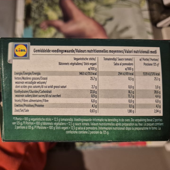 photo of Vemondo vegan sticks shared by @tomma97 on  07 May 2025 - review