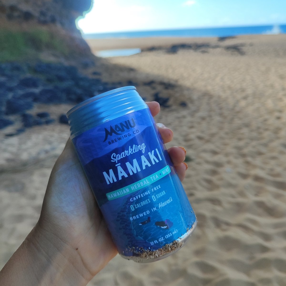 Sparkling Mamaki Hawaiian Herbal Tea-Mint from Manu Brewing Co - Vegan ...