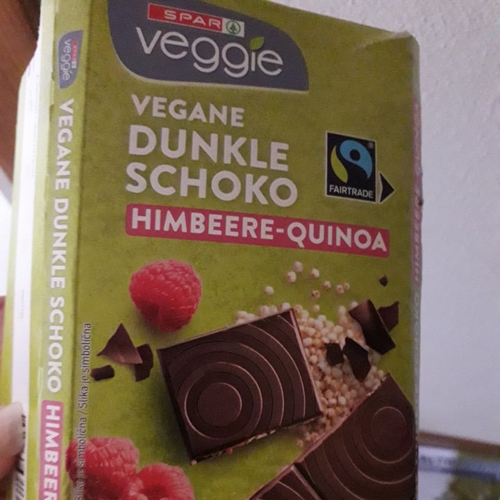 photo of Spar Veggie Vegane Dunkle Schoko Himbeere-Quinoa shared by @cambra on  16 Sep 2023 - review