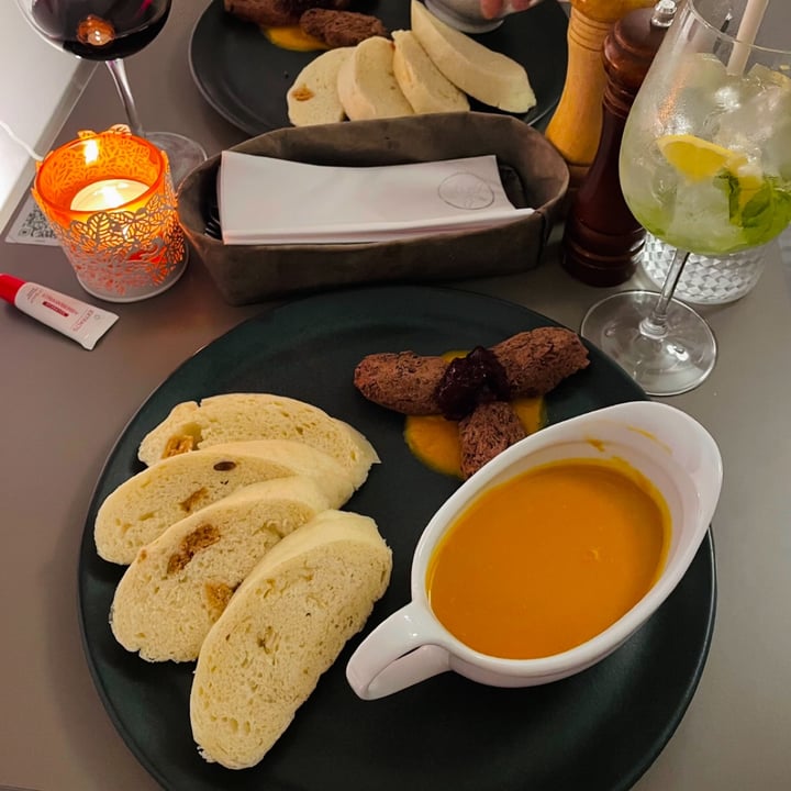 photo of Vegan's Prague Dumplings with Root Veggie Sauce shared by @katelouisepowell on  21 Feb 2024 - review