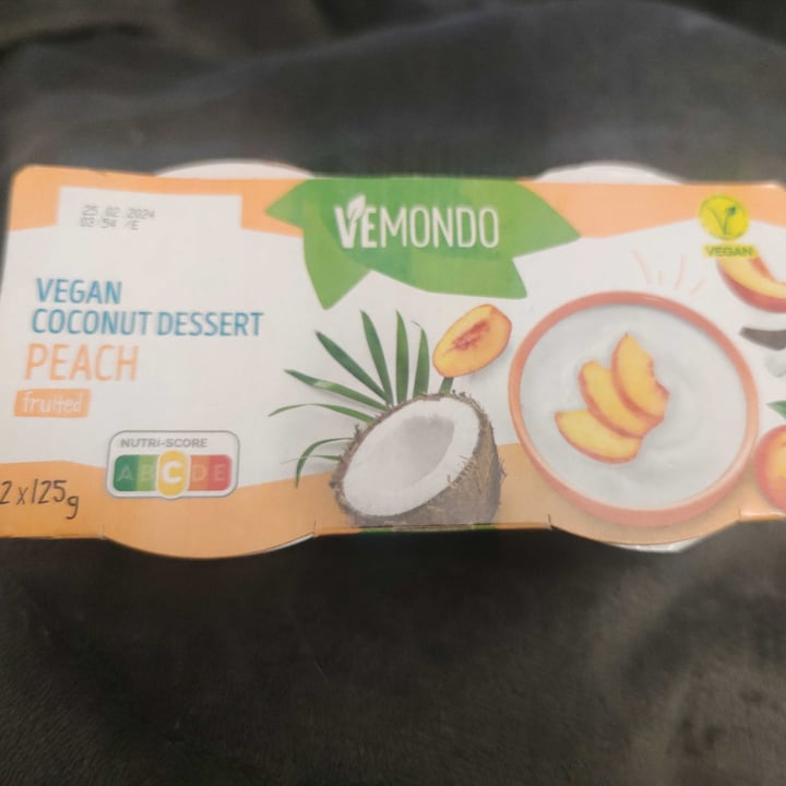 photo of Vemondo Vegan Coconut Dessert Peach shared by @vegumii on  26 Jan 2024 - review