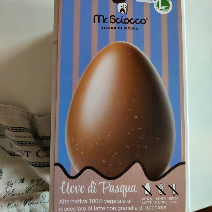 photo of Mr. Sciocco uovo di pasqua- alternativa 100%vegetale al cioccolato al latte con granella di nocciole shared by @harubaba on  10 Mar 2024 - review