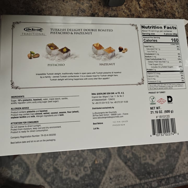 photo of Ikbal Double Roasted Pistachio And Hazlenut shared by @karthick on  14 Mar 2025 - review
