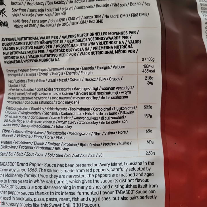 photo of Jimmy's Sweet Chili Bbq Popcorn with the flavour of Tabasco shared by @wildbird on  18 Sep 2024 - review