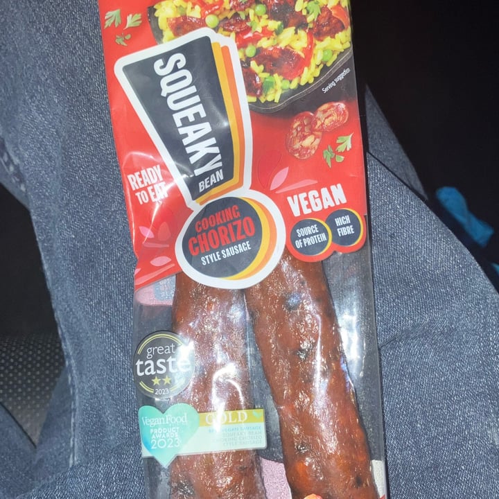 photo of Squeaky Bean Cooking Chorizo style sausage shared by @andrewshave11 on  09 Jan 2025 - review