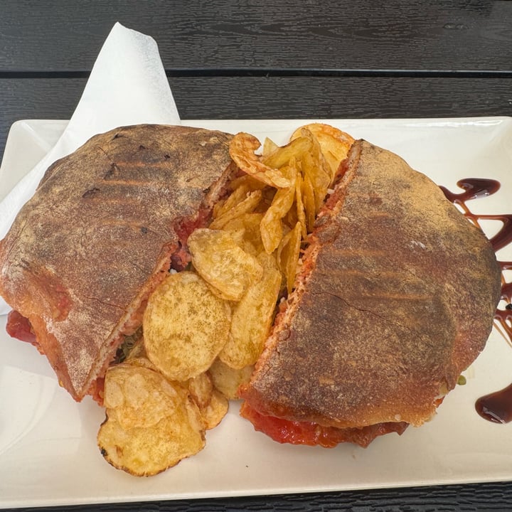 photo of De Bono's Coffee Shop Vegan Ftira shared by @hidethepeas on  18 Sep 2025 - review