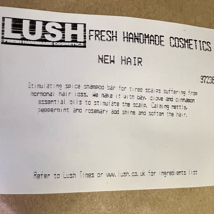 photo of Lush new Shampoo Sólido shared by @ftc on  10 Sep 2023 - review