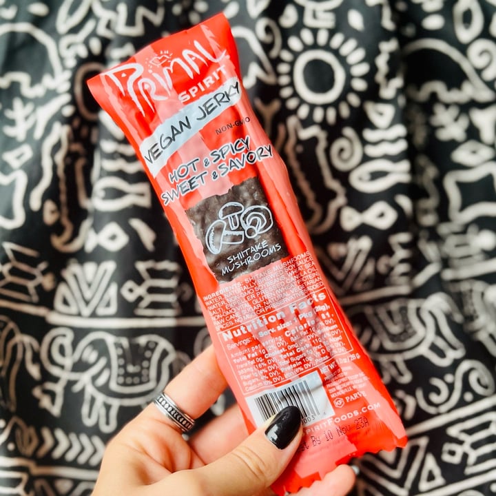 photo of Primal Spirit Foods Hot & Spicy Sweet & Savory Vegan Jerky shared by @alexanicole on  29 Dec 2024 - review