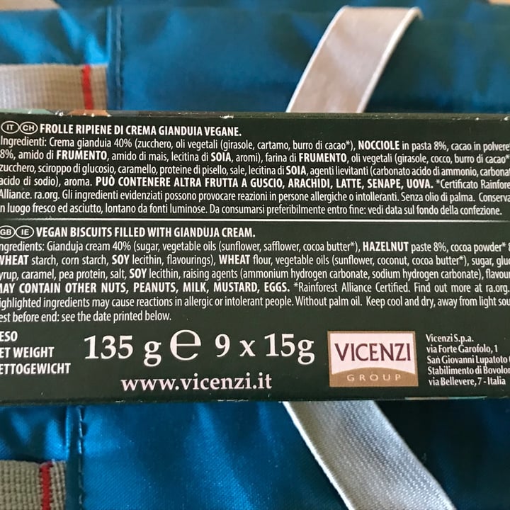 photo of Grisbí Vegan Gianduia shared by @strambajade on  22 Sep 2023 - review