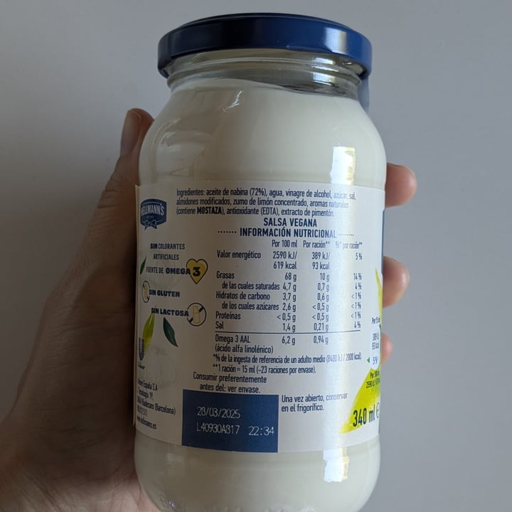 photo of Hellmann’s Aderezos shared by @maganavarro on  03 Sep 2024 - review
