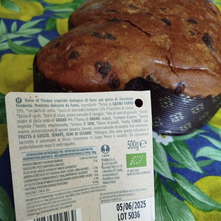 photo of Probios Dolce Pasqua vegan Farro con Gocce di Cioccolato shared by @viveregreenn on  27 Apr 2025 - review