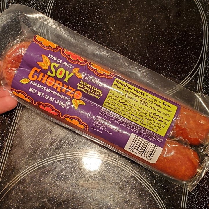 photo of Trader Joe's Soy Chorizo shared by @courage-and-a-brick on  18 Sep 2025 - review