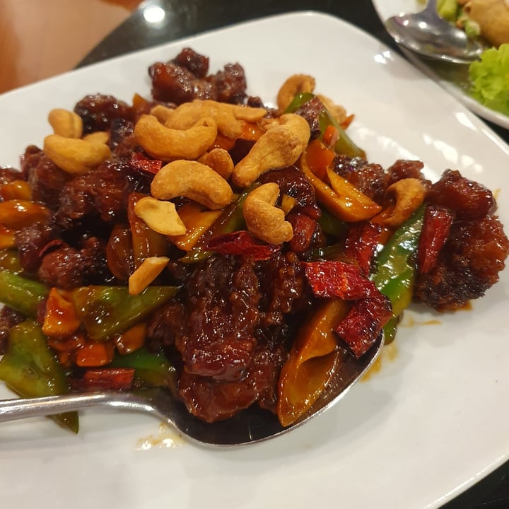 photo of New Fut Kai Vegetarian Restaurant gongbao lion’s mane mushroom shared by @mushroomtarian on  31 Mar 2024 - review