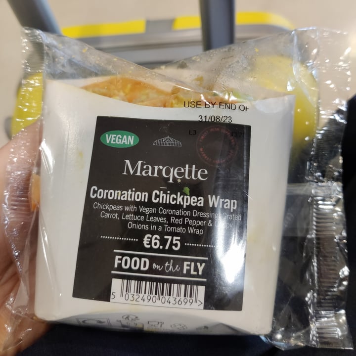 photo of Marqette Coronation chickpea wrap shared by @elisaf on  30 Aug 2023 - review