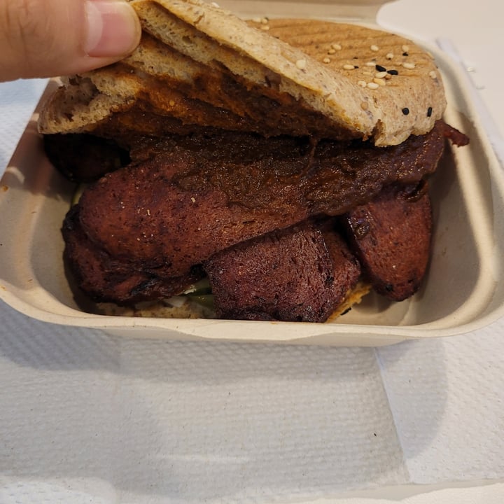 photo of Mora Mora Santa Fe Seitan BBQ Sandwich shared by @darkxocolatl on  20 Aug 2023 - review