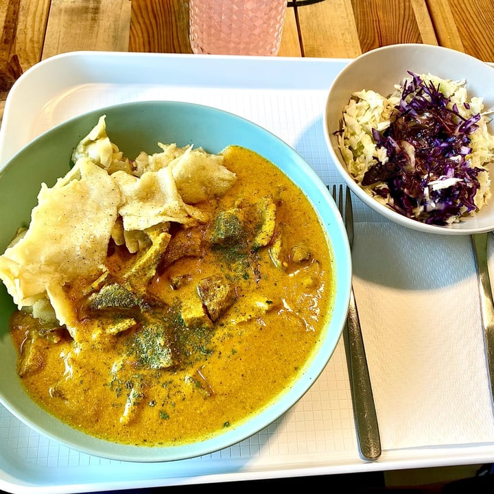 photo of YES rebel bites bistro Daily meal - Grilled seitan in sauce and homemade “mlinci” with pumpkin seed oil shared by @itsanavi on  26 May 2025 - review