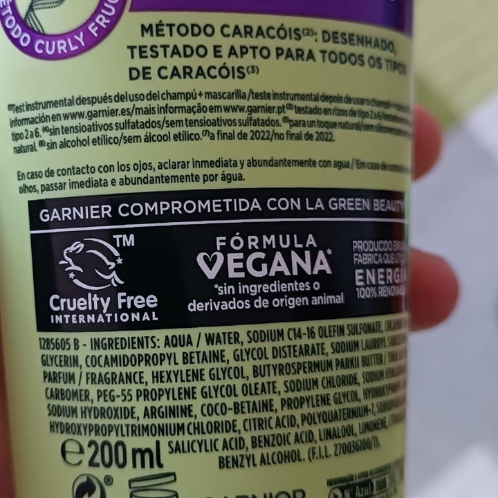 photo of Garnier Fructis Champú método rizos shared by @moniqueta on  09 Oct 2025 - review