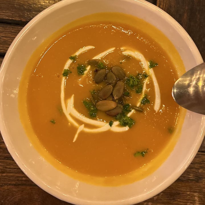 photo of Revolution Wines Carrot Ginger Soup shared by @herbivoracious on  01 Jan 2024 - review