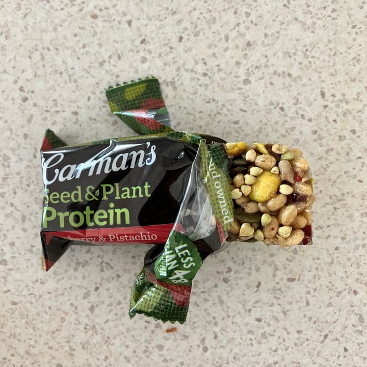 photo of Carman's Seed & Plant Protein Raspberry & Pistachio shared by @c0dy on  26 Oct 2023 - review