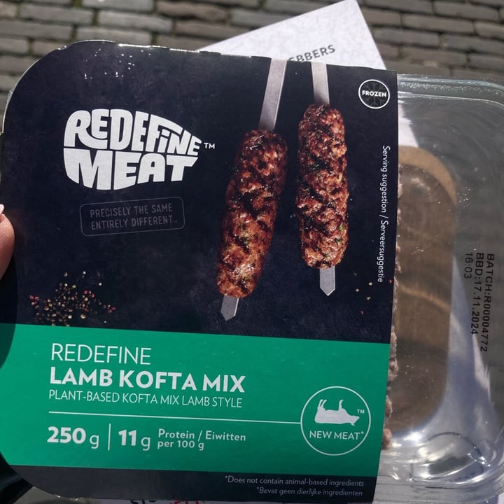 photo of Redefine Meat lamb kofta shared by @david- on  06 Mar 2024 - review