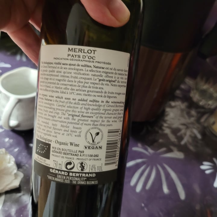 photo of Gérard Bertrand vin Merlot shared by @peggi14 on  14 Jan 2024 - review