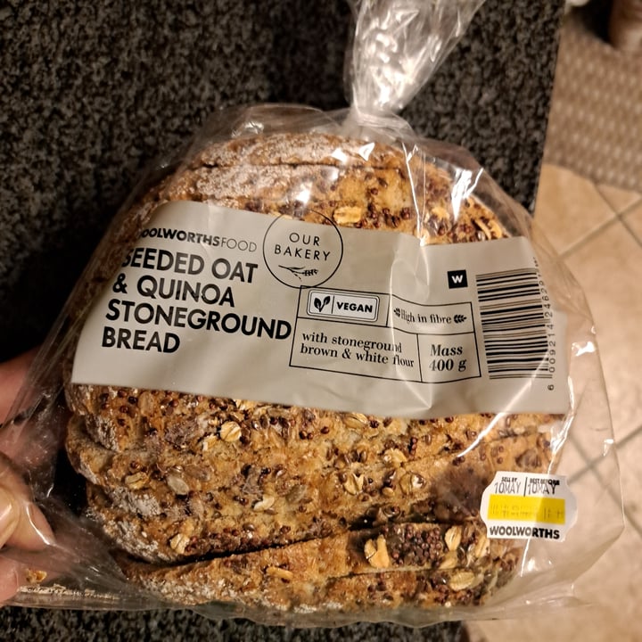 photo of Woolworths Food Seeded oat & quinoa stoneground bread shared by @udeshs on  09 May 2024 - review