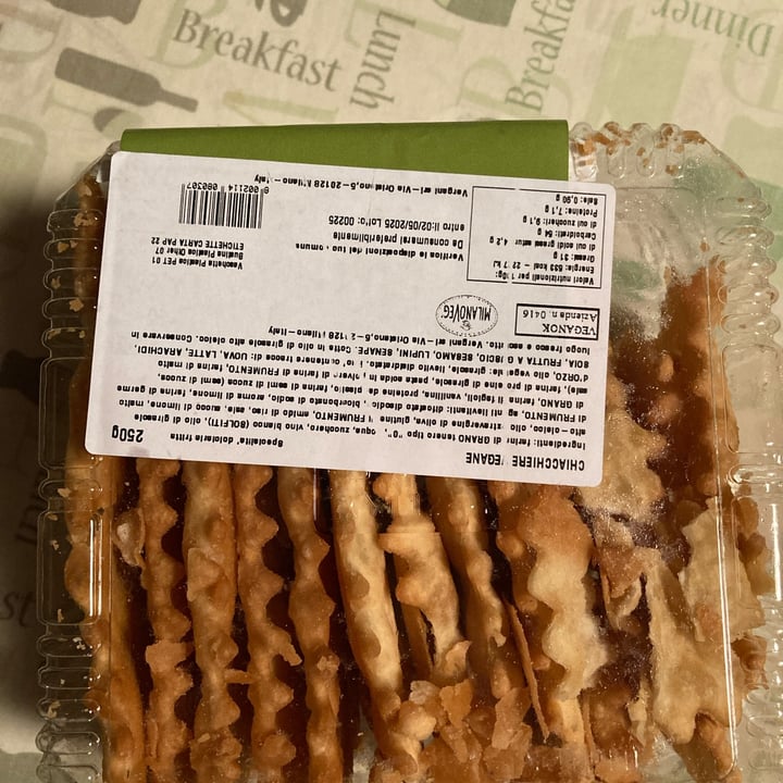 photo of MilanoVeg Chiacchiere shared by @giuliaz on  10 Mar 2025 - review