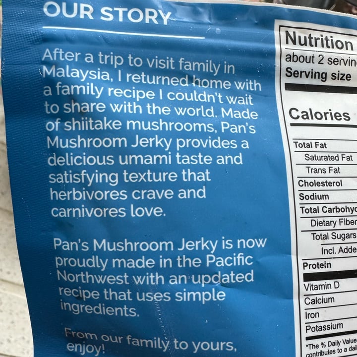 photo of Pan's Mushroom Jerky Mushroom Jerky Teriyaki shared by @leevardy on  10 Mar 2024 - review