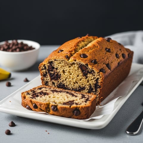 Easy Homemade Vegan Chocolate Chip Banana Bread: A Dairy-Free Delight