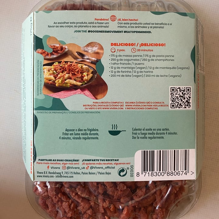 photo of Vivera Plant Bacon Pieces shared by @estherdfv on  10 Apr 2025 - review
