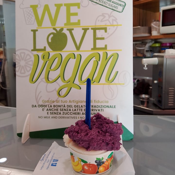 photo of L'Angolo del Gelato gelato uva fragola e pompelmo rosa. shared by @claudiasquillante on  22 Jun 2025 - review