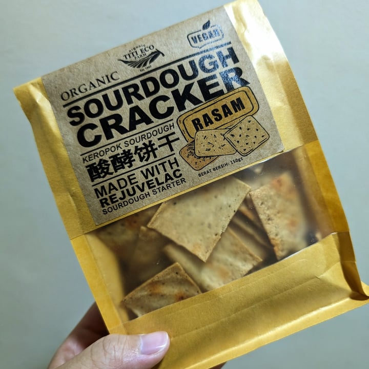 photo of Titi Eco Farm Organic Sourdough Cracker - Rasam shared by @stevenneoh on  25 Apr 2024 - review