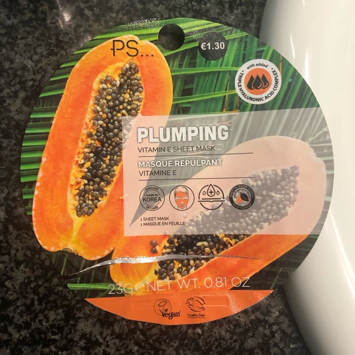 photo of Primark Beauty Plumping vitamine e sheet mask shared by @annapaolaserio on  21 Apr 2024 - review