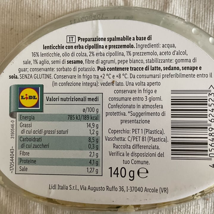 photo of Vemondo Lentil Spread Herbs shared by @violetta13 on  06 Jan 2025 - review