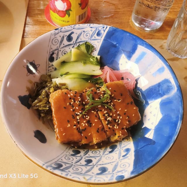 Photo of the dish “Tofu Katsudon”