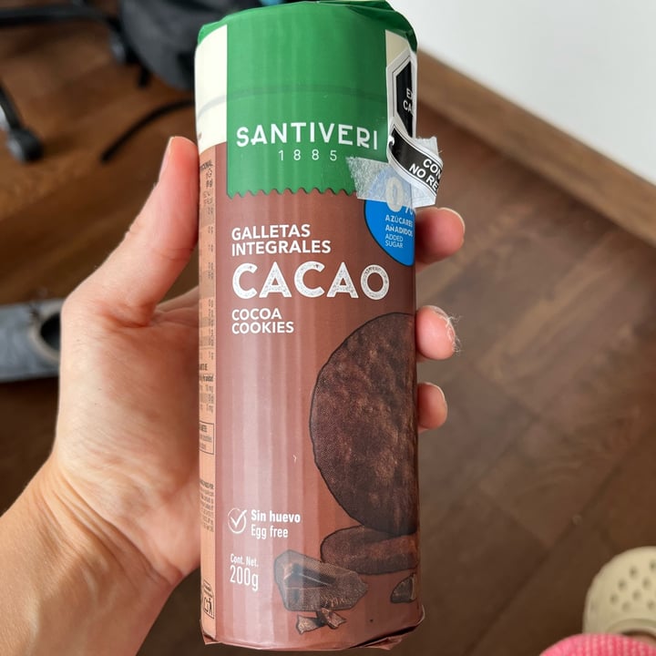 photo of Santiveri Galletas de Cacao 0% azucares shared by @esteficasotti on  05 Oct 2025 - review