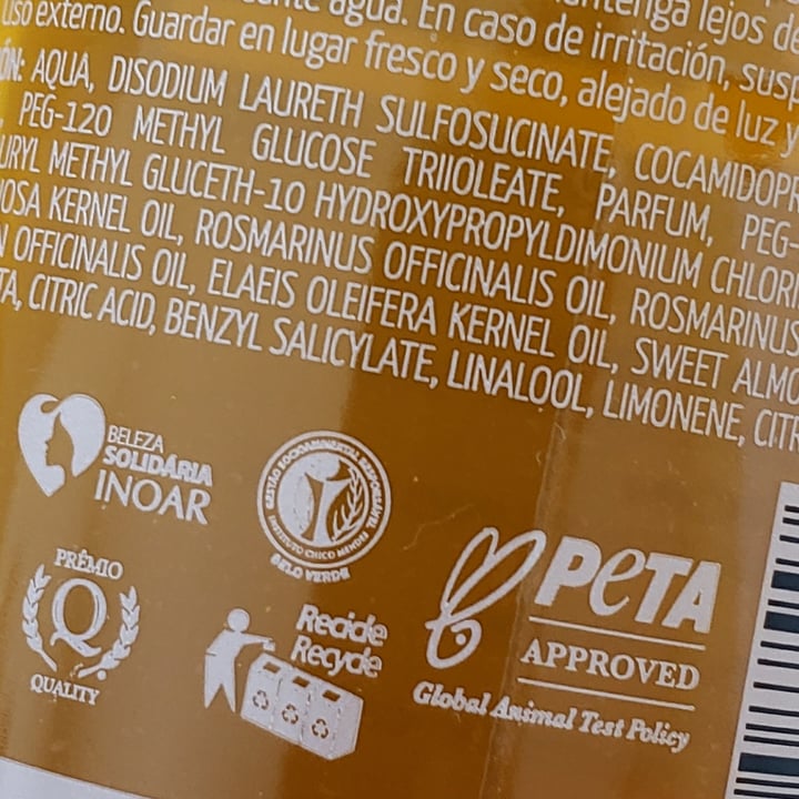 photo of Inoar Kálice Shampoo Multifuncional shared by @vrgvegana on  10 Jul 2024 - review
