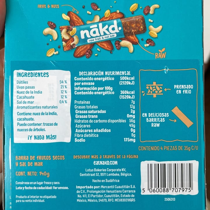photo of Nākd. Salted Caramel shared by @esteficasotti on  05 Oct 2025 - review
