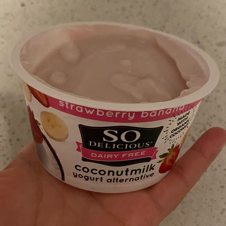 photo of So Delicious Dairy Free Strawberry Banana Coconut Milk Yogurt Alternative shared by @awnuh on  13 Mar 2024 - review