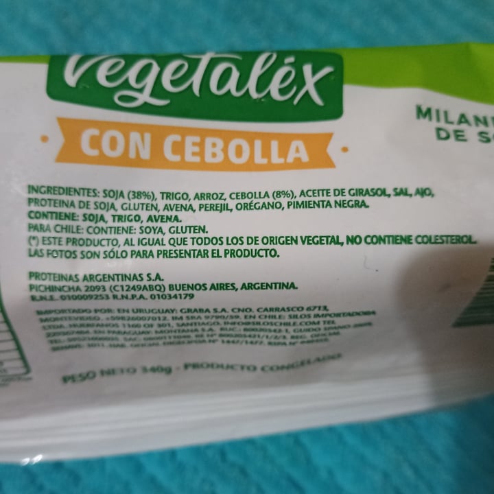 photo of Vegetalex Milanesa De Soja Con Cebolla shared by @aldyflorent on  24 Sep 2023 - review