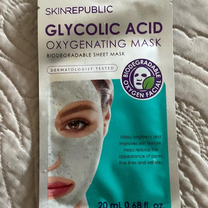 photo of Skin Republic glycolic acid oxygenating mask shared by @sarbearcor on  28 Dec 2023 - review