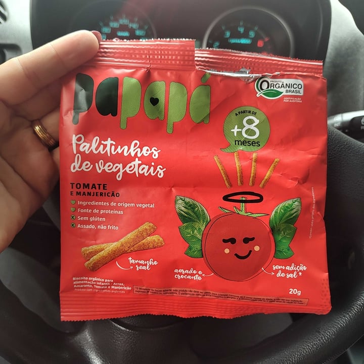 photo of Papapa Palitinhos de Vegetais Tomate e Manjericão shared by @iveverouchis on  18 Mar 2024 - review