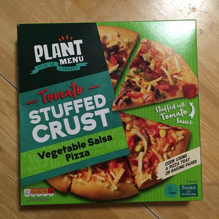 photo of Plant Menu Tomato Stuffed Crust Vegetable Salsa Pizza shared by @salsedine on  29 Mar 2024 - review