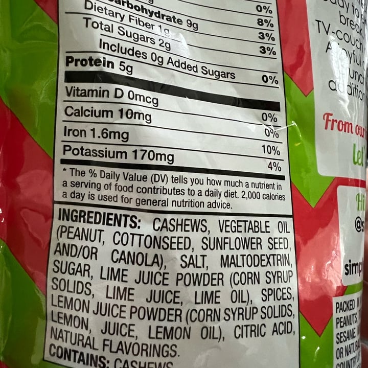 photo of House of Snacks chili lime cashews shared by @allycat38 on  18 Apr 2024 - review