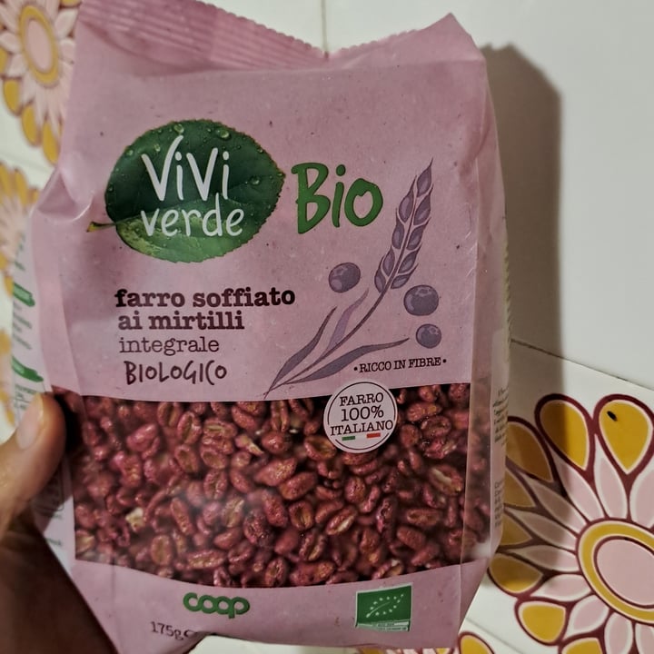 photo of Viviverde bio farro soffiato ai mirtilli shared by @vegantizi on  01 May 2024 - review